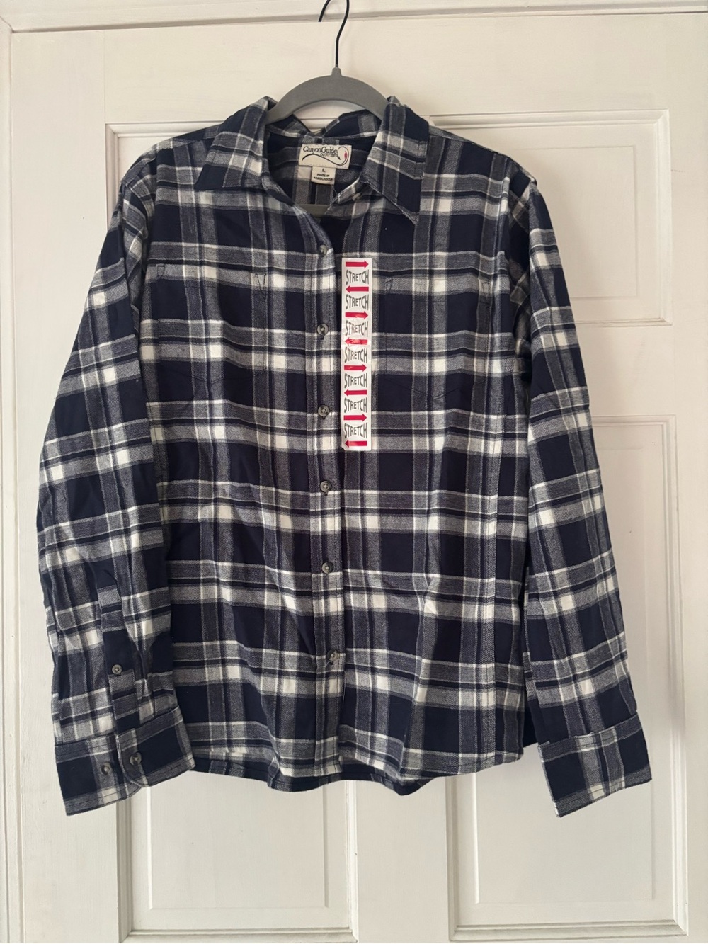 Canyon Guide Navy & White Plaid Button-Down Shirt